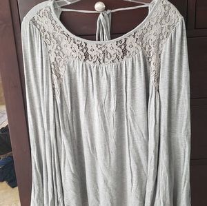 Gray knit shirt